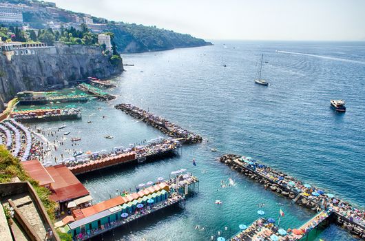 Sorrento Harbour and Coastline, Italy