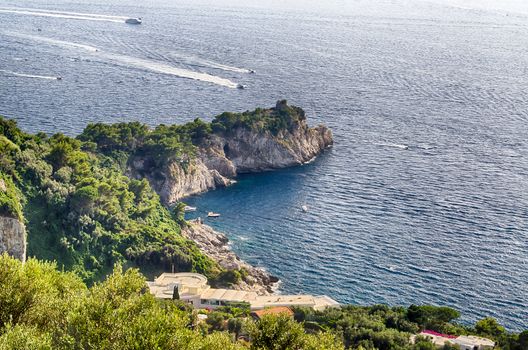 Coastline at Massa Lubrense, Sorrento Peninsula, Italy