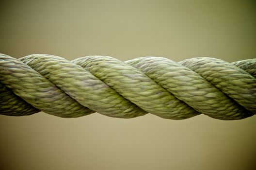 Textured Rope Line closeup on Grey background