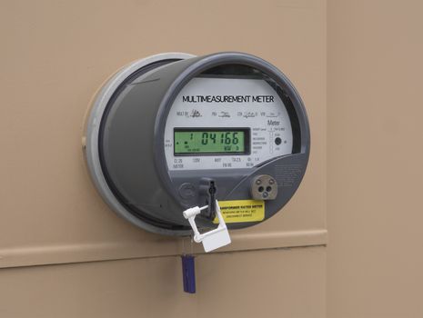 Digital household power usage meter