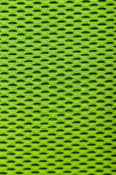 synthetic green cloth. grid closeup. macro. photo