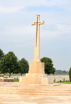 The  Cross of Sacrifice Bedford House Cemetery 