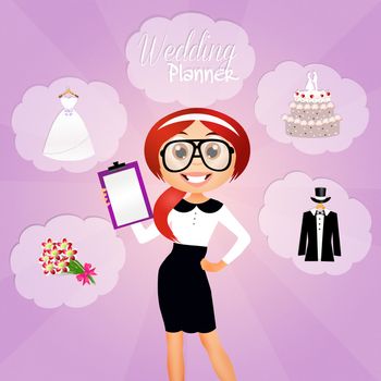 illustration of Wedding planner