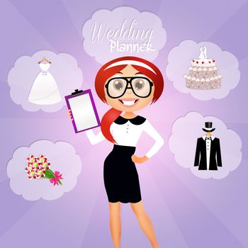 illustration of Wedding planner