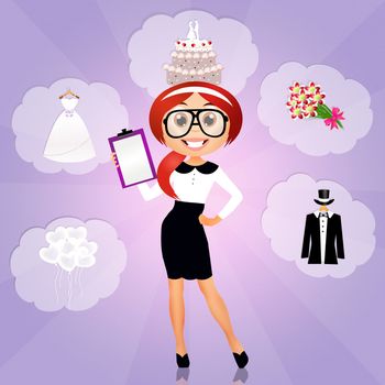 illustration of Wedding planner