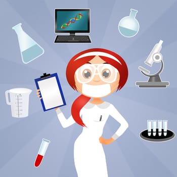 illustration of laboratory tests
