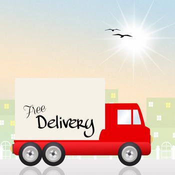 illustration of fast delivery