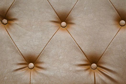 Close up pattern of genuine leather upholstery