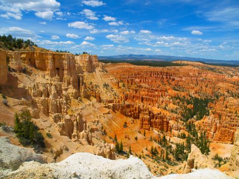 Summer sky above Bryce Canyon (Utah, USA)