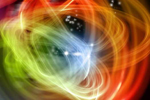 Abstract swirly lines futuristic space background