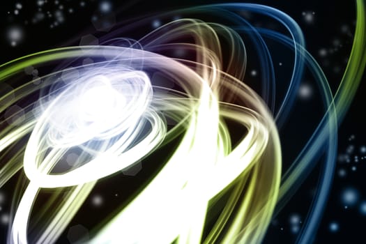 Abstract swirly lines futuristic space background