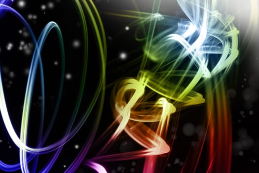 Abstract swirly lines futuristic space background