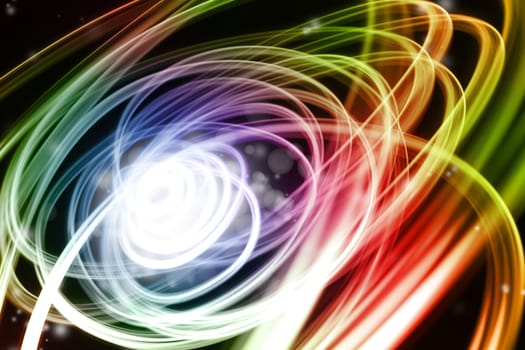 Abstract swirly lines futuristic space background