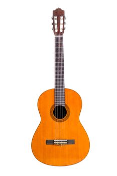 classic guitar isolated on white background