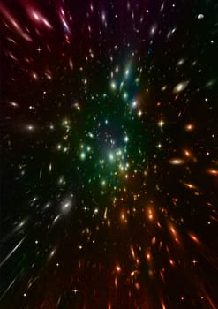 Star field in space a nebulae and a gas congestion. "Elements of this image furnished by NASA".