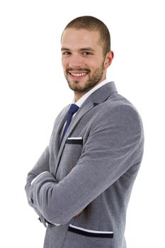 young business man portrait isolated on white