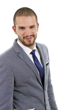 young business man portrait isolated on white