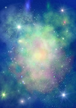 Star field in space a nebulae and a gas congestion. "Elements of this image furnished by NASA".