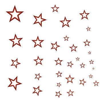 Digital computer graphic - patterned background with a stars for design