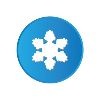 Colorful square buttons for website or app - Snowflake