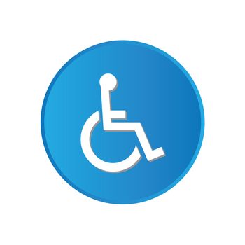 Colorful square buttons for website or app - Wheelchair