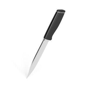 Chef's knife on white background