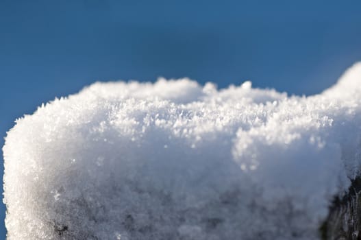 winter background - snow texture closeup