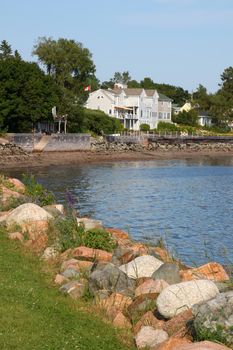 Waterfront property on the Bay of Fundy in St. Andrews, New Brunswick, Maritimes, Canada