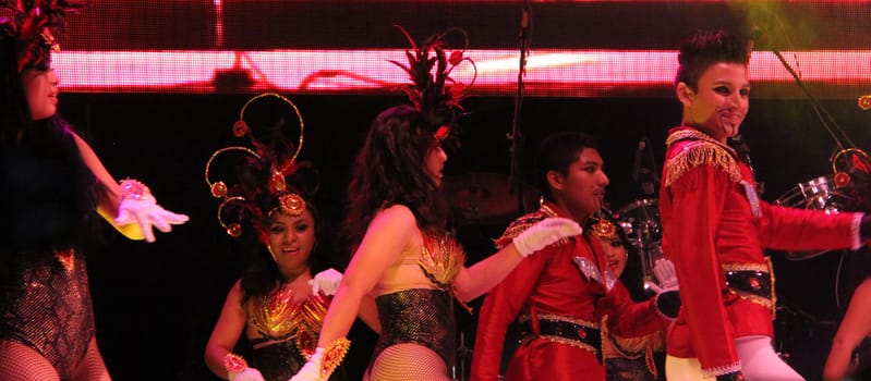 Entertainers performing on stage at a carnaval in Playa del Carmen, Mexico
08 Mar 2013
No model release
Editorial only