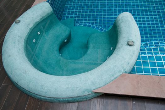 Jacuzzi in the swimming pool