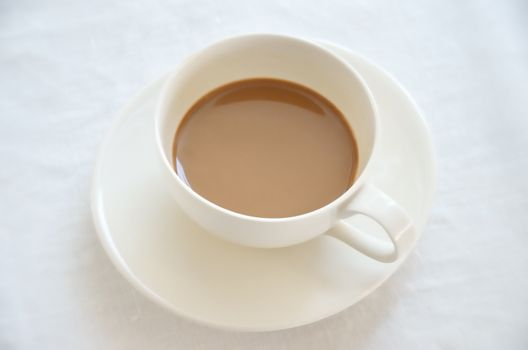 Coffee cup on table