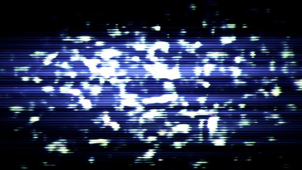 Future Tech 0276 - Futuristic technology abstract screen with digital noise and light effects.