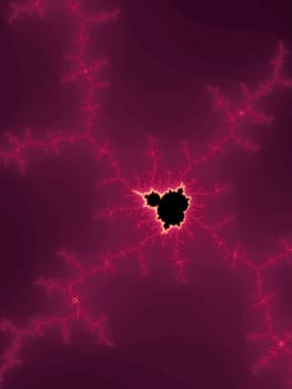 Digital computer graphic - rendering. Patterned background with fractal Mandelbrot for design.