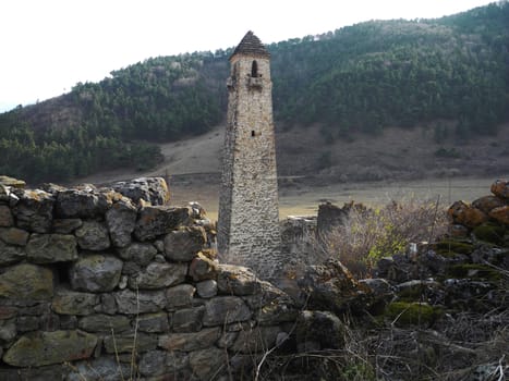 Towers Of Ingushetia. Ancient Architecture And Ruins