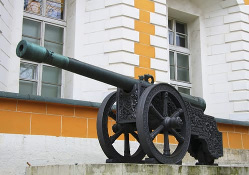 Ancient artillery Cannons In The Moscow Kremlin, Russia
