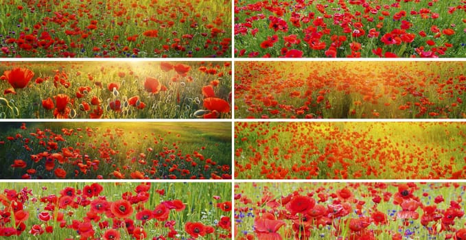 Poppy background collection