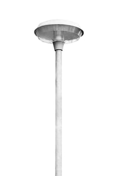 Light pole isolated on white background with clipping path 