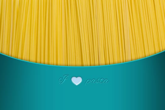 Close up picture of Italian pasta.