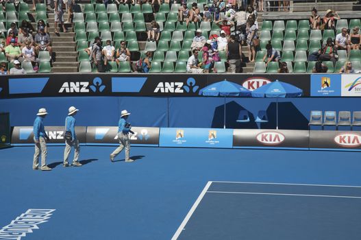 Australian Open Tennis Tournament Three Empires in the Melbourne Tennis Court