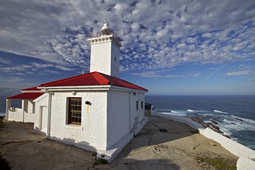 Lighthouse Building Over Looking the sea Western Cape South Africa