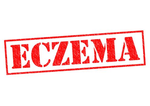 ECZEMA red Rubber Stamp over a white background.