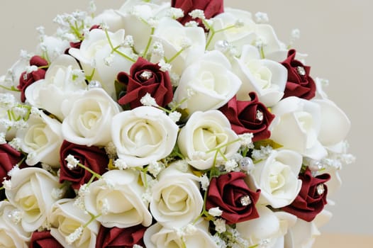 Brides artificial bouquet of flowers