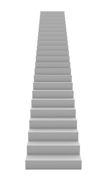 Staircase. Isolated render on the white background