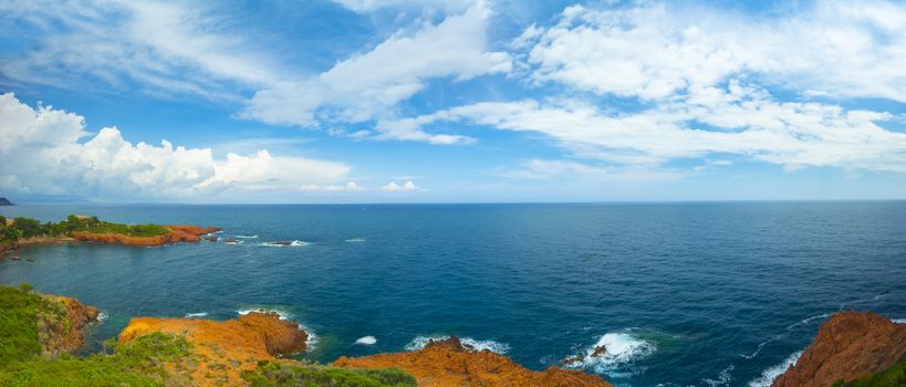 Cote d'Azur in France, panorama