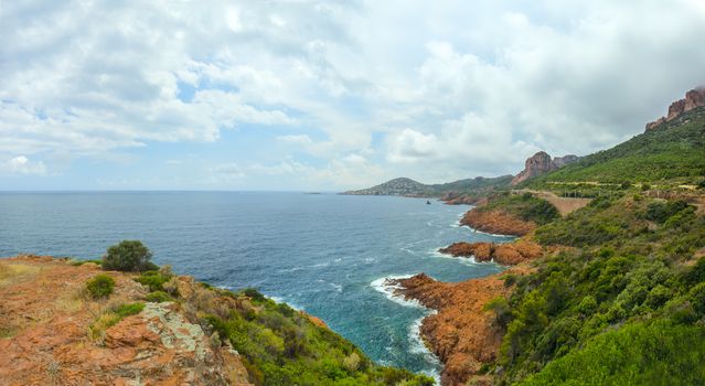 Cote d'Azur in France, panorama