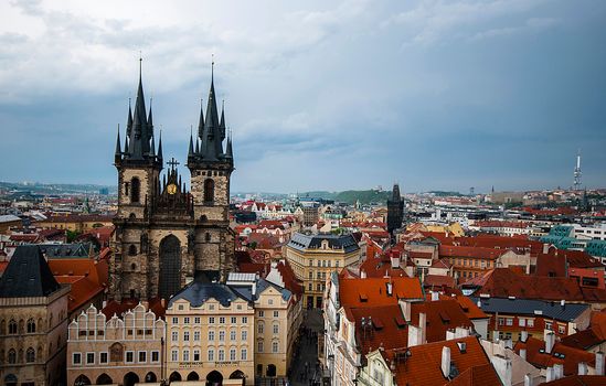 Beautiful old town Prague scenery, Czech republic