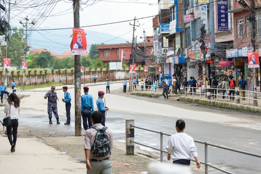 KATHMANDU, NEPAL - AUGUST 3, 2014: Indian Prime Minister Narendra Modi arrives in Kathmandu on a 2-day official Nepal visit.