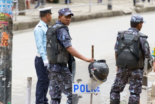 KATHMANDU, NEPAL - AUGUST 3, 2014: Indian Prime Minister Narendra Modi arrives in Kathmandu on a 2-day official Nepal visit.