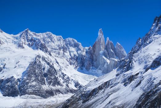 Mountains in the Famous Argentinian Los Glaciares National Park             