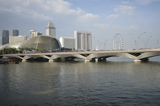 Located at Waterfront, Marina Bay, mouth of Singapore River. The Esplanade is a world renowned performing arts centre. Its twin domes are nicknamed as the Durian